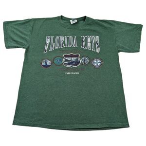 VTG 90s Florida Keys T-Shirt | Offshore Boating Faro Blanco International Size L